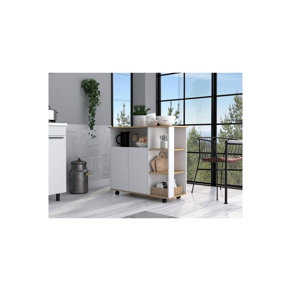 TREEVOL FURNITURE Kitchen Island Kamkacht