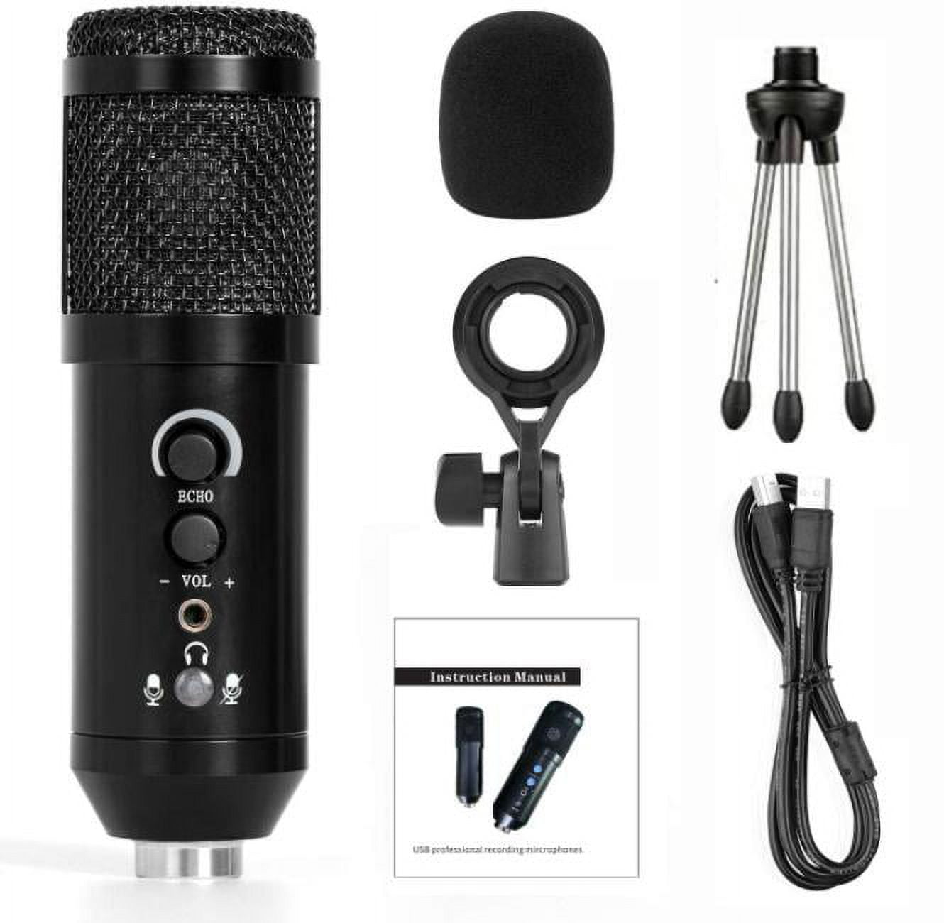 EIMELI USB Microphone,Plug & Play,Fifine Metal Condenser Recording Microphone for Laptop MAC or Windows Cardioid Studio Recording Vocals, Voice Overs,Streaming Broadcast and YouTub