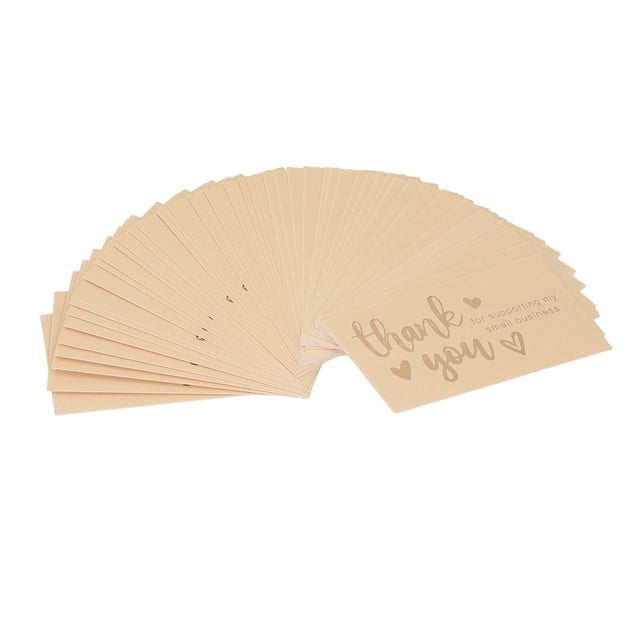 Business Thank You Cards, Elegant Gold Script 3.5x1.9inch Thank You Cards For Graduation Ceremony