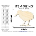 thumbnail image 2 of Unfinished Wood Kiwi Bird Shape | DIY Craft Cutout 18" / 1/8", 2 of 3