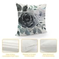 thumbnail image 4 of Awypu  Blue Pillow Covers 18x18 Inch Boho Roses Flower Throw Pillow Cover Watercolor Navy White Floral Pillow Cover Cushion Pillow Case for Sofa Outdoor Indoor Decoration, 4 of 5