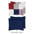 thumbnail image 5 of Sweet Jojo Designs Baseball Patch Red White and Blue Full/Queen Bed Comforter 3 Piece Bedding Set - 3 Piece, 5 of 6