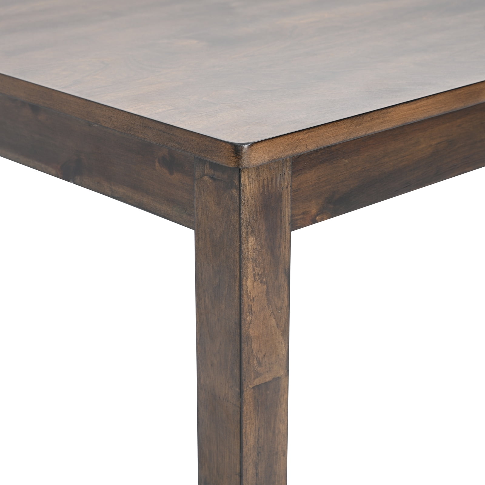 BSHTI Wooden Dining Rectangular Table, Kitchen Table for Small Space, 4 Person Dining Table, Walnut ONLY THE TABLE