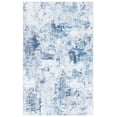thumbnail image 2 of SAFAVIEH Santa Monica Jessy Abstract Machine Washable Area Rug, Ivory/Blue, 5' x 8', 2 of 13
