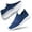 Navy Blue, variant on YHOON Women's Walking Shoes - Slip on Sneakers Lightweight Tennis Shoes Sock Sneakers