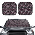 thumbnail image 2 of Fotbe Daisies Flowers 2-Piece Car Windshield Sun Shade | Sun Blocker for Car Windshield | Foldable Automotive Interior Accessories for Sun Protection-Large, 2 of 7