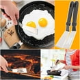 thumbnail image 7 of Gustave 2 Pieces Small Spatulas Stainless Steel Metal Mini Serving Spatula Heat-Resistant Slotted Spatula Turner Set for Kitchen Use, Cooking Pancakes Brownie Cookie, 7 of 7