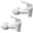 2 White, variant on Replacement Cooler Faucet Water Bottle Jug,Water Dispenser Tap Set,BPA-Free Plastic Spigot Spout Water Beverage Lever Pour Dispenser Valve,Water Crock Tap (4 White)