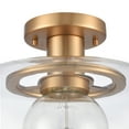 thumbnail image 5 of Atlas Lighting and Home 1-Light Semi Flush Mount Ceiling Light Fixture - 13" - Brushed Gold, 5 of 6