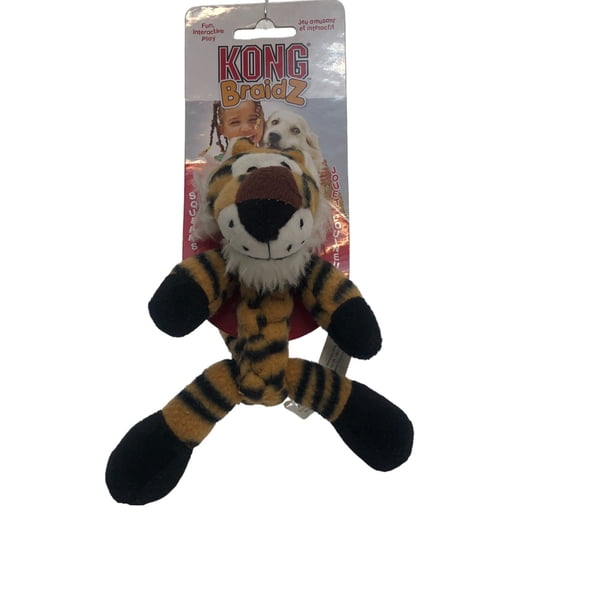 Juguete Para Perro Kong Braidz Tigre Chico Limpieza Dental