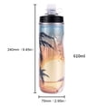 thumbnail image 3 of Botella de agua para bicicleta de 610 ml Hervidor de bicicleta fácil de apretar para acampar Senderismo (naranja), 3 of 3