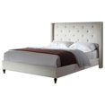 thumbnail image 1 of Best Master Valentina Fabric Upholstered Wingback Cal King Platform Bed - Beige, 1 of 3