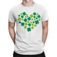 thumbnail image 2 of Shamrock Heart Lucky Clover St. Patricks Day Design Men's T-shirt, 2 of 3