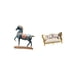 thumbnail image 5 of Escultura de caballo de pie, figura decorativa Fengshui para escritorio, sala de estar, estantería con sofá de madera en miniatura, modelo artesanal,, 5 of 8