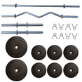 thumbnail image 1 of Kit de Pesas Sady Sport Barra Recta Barra Z 2 Barras Para Mancuernas 8 Discos, 1 of 6