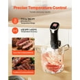thumbnail image 6 of All-in-One Smart Sous Vide Cooker - 1100W Immersion Circulator with WIFI, App, 10 Recipe Presets, LCD Touchscreen for Easy Operation, 6 of 10