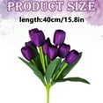 thumbnail image 3 of Fake Flowers,"9 Head Artificial Flower Bouquet Realistic Arrangement For Living Room Garden And Decor", 3 of 8