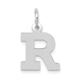 thumbnail image 1 of 14k White Gold Small Block Initial R Charm, 1 of 2