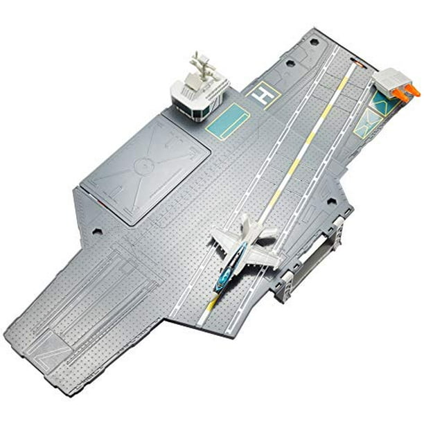 Matchbox Top Gun Aircraft Carrier Play Set Gift Idea for Ages 4 to 8 Years with Top Gun Boeing