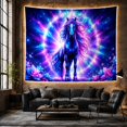 thumbnail image 6 of Celestial Unicorn in Starry Space, Mystical Fantasy Decor for Animal Lovers, Space Themed Art, Halloween Gift Tapestry Wall Hanging for Bedroom, Living Room and Dorm, 6 of 7