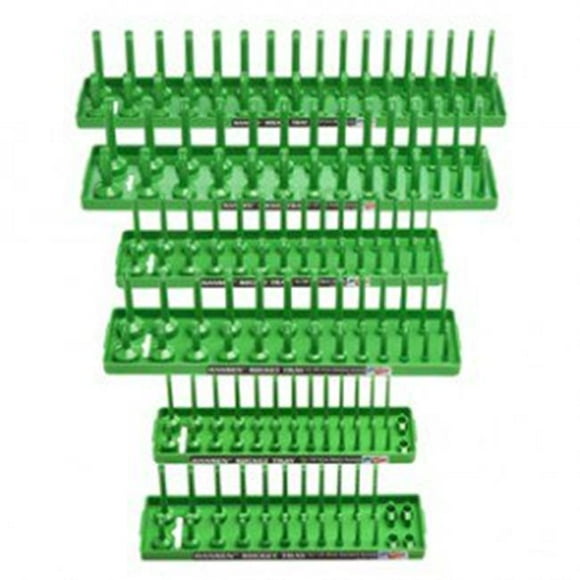 Hansen Global HR92001 Socket Tray, 6 Piece - Green