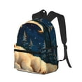 thumbnail image 2 of Fotbe Starry Sky Sleep White Bear Lightweight Casual Laptop Backpack for Men and Women, Daily use Waterproof backpack, Backpack for College, 2 of 7