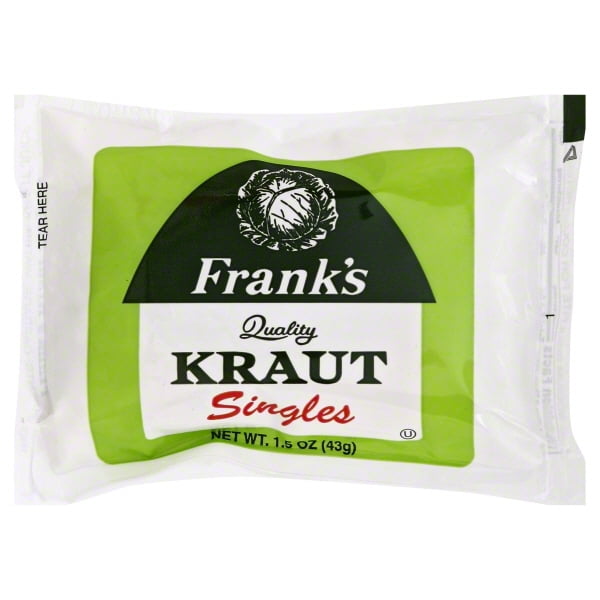 Frank's Sauerkraut Singles, 1.5 OZ (Pack of 18)