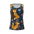 thumbnail image 4 of Easygdp Colorful Fox Women's Workout Tank Top, Running Top, Hiking Shirt, Quick-Dry for Running, Yoga, Hiking -, 4 of 9