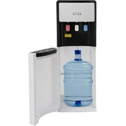 Bottom Loading Water Cooler Water Dispenser for 5 Gallon Bottles, Hot&Cold Standing Water Dispenser w/Indicator Lights,Countertop Water Dispenser with Hot,Cold & Room Water for Office (White)