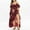 Wine Womens Summer Dress, variant on Sundresses for Women Casual Summer - Women Plus Size Maxi Long Dresses High Waist Boho Floral Cold Shoulder Split Maxi Dress Summer Beach Party Long Dress