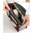 thumbnail image 3 of Versatile Multi-Pocket Handbag Organizer Insert for Women - Convenient Travel Purse Liner with Zipper Handles Wine TIKA, 3 of 4