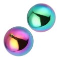 thumbnail image 3 of AURARMLET 2 Pcs Sphères de Jardin en Métal Réfléchissant Boules Rondes en Acier Inoxydable pour Décoration Extérieure, 3 of 8