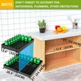 thumbnail image 6 of Pull Out Cabinet Organizer 21" Deep Expandable Slide Out Drawer Organizers,No Drill Pull Out Drawers Adhesive with Nano Compatible Framed Cabinets Shelves for Kitchen Pantry Adjustable Width, 6 of 12