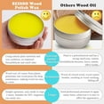 thumbnail image 5 of SEISSO Beeswax Furniture Polish, Beeswax Wood Polish for Kitchen Cabinets, Wood Floors, Tables, Scratch Cover, 3.5 oz, 5 of 11