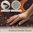 thumbnail image 6 of ODIKA 3'x5' Washable Area Rug Non-Slip, Flatweave, Easy Care Midnight Amber Celestial Design Mystical Moonlit Botanicals and Pumpkins for Hallway, Laundry Room, 6 of 7