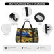 thumbnail image 4 of Balery Starry Sky Sunflower Bolsa de Gimnasio para Mujeres, Bolsa de Viaje con Bolsillo Húmedo, Bolsa de Fin de Semana para Mujeres, Bolsa de Viaje Resistente al Agua, 4 of 7