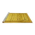 thumbnail image 2 of Ahgly Company Machine Washable Indoor Rectangle Abstract Yellow Contemporary Area Rugs, 3' x 5', 2 of 4