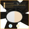 thumbnail image 2 of Smaair Povjeta 52" 5 Blades Indoor Low Profile Ceiling Fan with Remote and Dimmable Light, 2 of 7