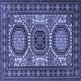thumbnail image 1 of Ahgly Company Machine Washable Indoor Square Persian Blue Traditional Area Rugs, 8' Square, 1 of 4