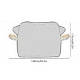 thumbnail image 3 of 4-Layer Magnetic Windshield Cover for Car, 2026 Upgraded Car Windshield Cover for Ice and Snow, Anti-Snow Windproof Magnetic Fit with Mirror Covers, Fits Sedan, SUV & Mpv 58*45", 3 of 7