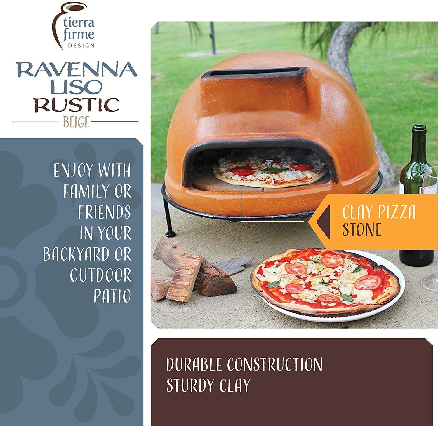 Ravenna Wrpo-001 Rustic Liso Pizza Oven - Walmart.com