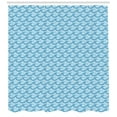 thumbnail image 3 of Ambesonne Marine Shower Curtain, Oceanic Dots and Sea Waves, 69"Wx84"L, Pale Azure Blue, 3 of 3