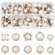 thumbnail image 1 of 100 botones de perla - 10 estilos retro de plástico con vástago redondo para adornos de costura, manualidades, ropa, camisas, trajes, abrigos, suéteres y vestidos de novia., 1 of 9