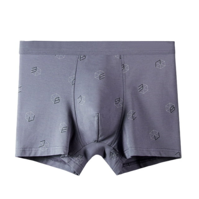 Mens Underwear Boxer Mens Digital Printing Breathable Close Fitting Comfortable Boxers