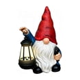 thumbnail image 2 of Solar-Powered Resin Garden Gnome Statue with LED Light, Weather-Resistant Outdoor Patio Decor for Lawn, Pathway, or Porch, 2 Design Options Available, 2 of 6