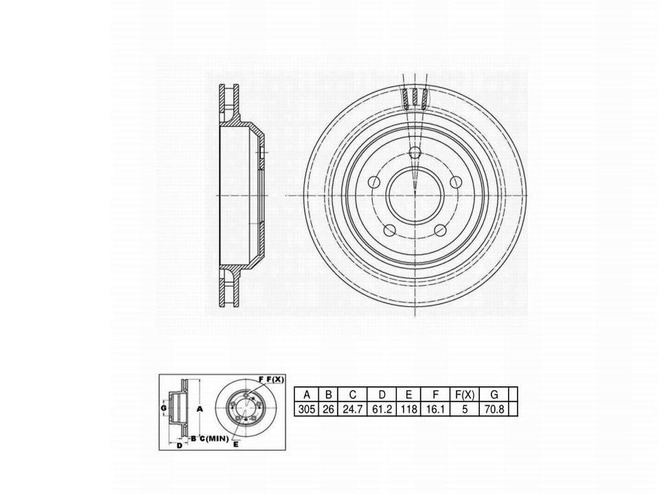 Winstop Brake Rotor, Rear WS233411, Chevrolet Camaro 2002-1998