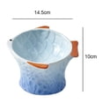 thumbnail image 2 of Cuenco para gatos, utensilios de cerámica que protegen las vértebras cervicales, olla para comer, comida para gatos, cuenco para gatos, peces coloridos, 2 of 5