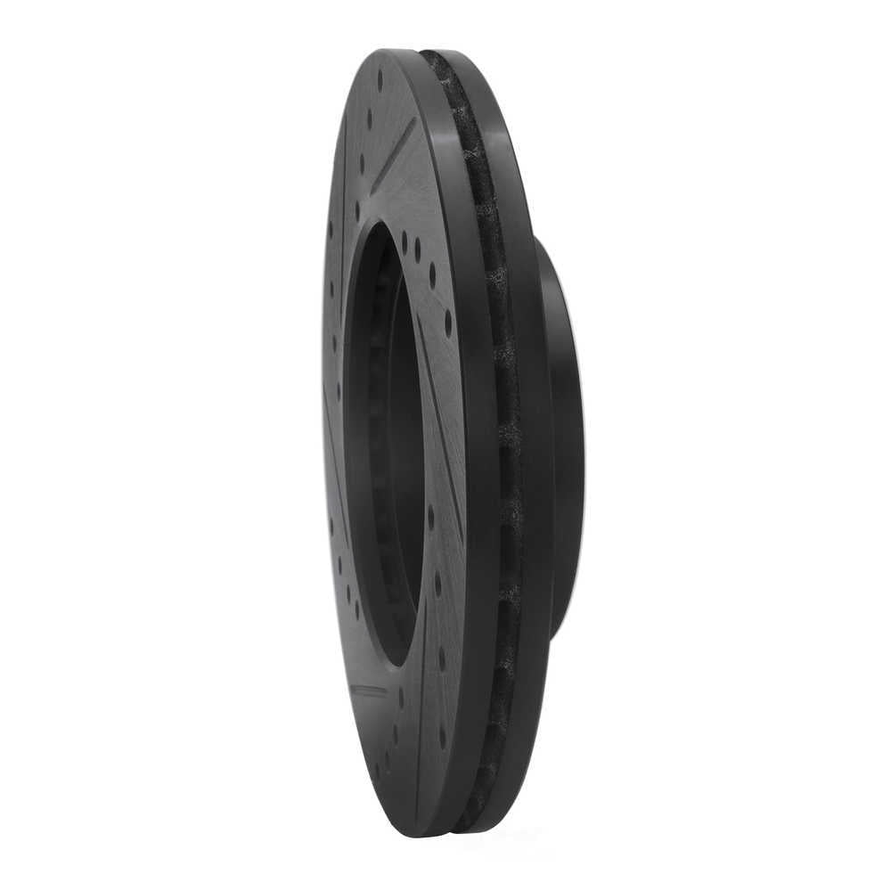 Dynamic Friction Company 633-67033R DFC Brake Rotor - Drilled And Slotted - Black