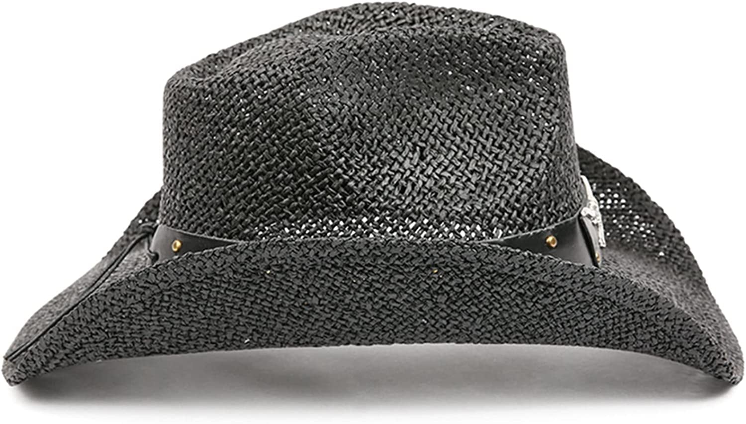 TOVOSO Straw Cowboy Hat for Women and Men with Shape-It Brim, O/S TOVOSO Western Cowgirl Hat - Beige | Shapeable Brim & Beaded  main image 2