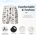 thumbnail image 6 of Picia Labrador Retriever Dog pattern Mens Swim Trunks with Compression Liner Stretch Beach Shorts Quick Dry with Zipper Pockets No-Chafing Board Shorts-XX-Large, 6 of 9